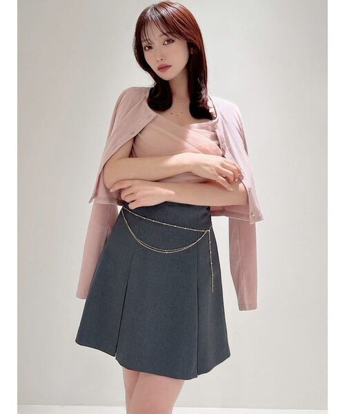 RESEXXY（リゼクシー）の「チュールドッキングアンサンブルトップス（ニット/セーター・レディース・ホワイト/ブラック/ピンク・FREE）」の10枚目の写真