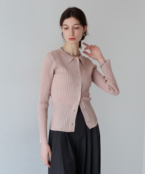 Ernie Palo＞SEER RIB V CARDIGAN/カーディガン