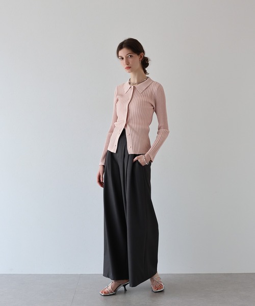 Ernie Palo アーニーパロ シアーリブカーディガン Ernie Paloアーニーパロ Sheer Rib Cardigan（Ernie Palo