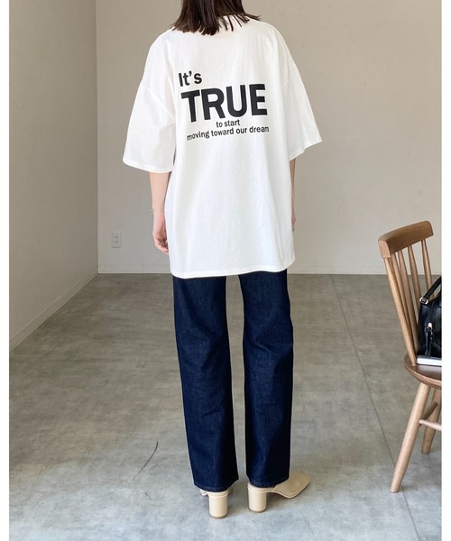 セール】オーバーサイズ半袖ロゴバックプリントTシャツ（Tシャツ