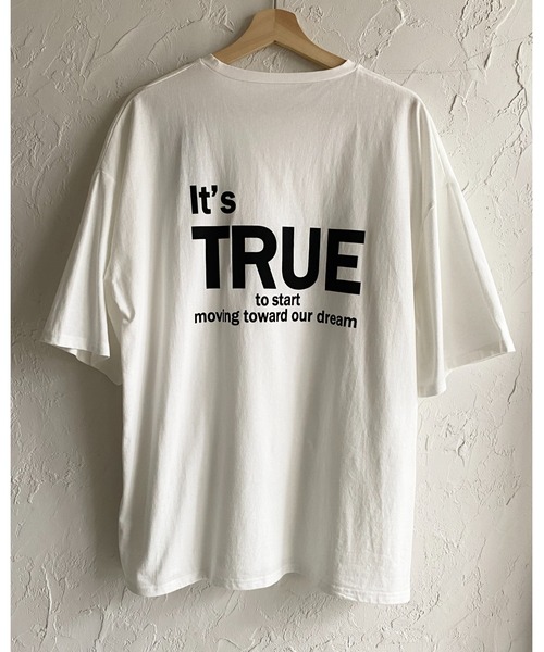 She's Closet(シーズクローゼット)の「オーバーサイズ半袖ロゴバックプリントTシャツ(Tシャツ/カットソー・レディース・ホワイト/ブラック・FREE)」の20枚目の写真