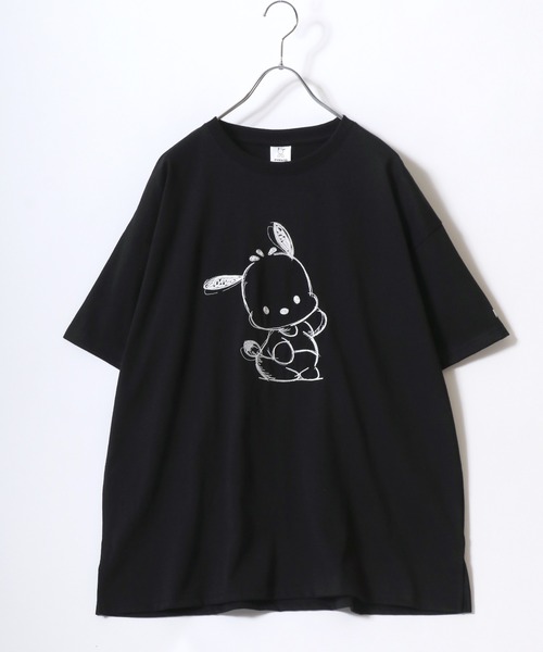セール】sanrio（サンリオ）キャラクター刺繍ビッグシルエットT