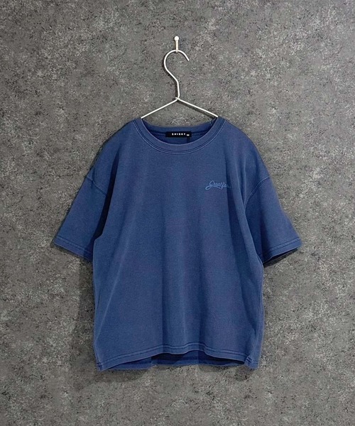 THE CASUAL（カジュアル）の「ピグメント染め　オーバーサイズ　バックプリント　半袖　Tシャツ（Tシャツ/カットソー・キッズ・ブラック/グレー系/ダークグリーン/チャコール/ネイビー/パープル・160cm/150cm/140cm/130cm/120cm/110cm）」の11枚目の写真