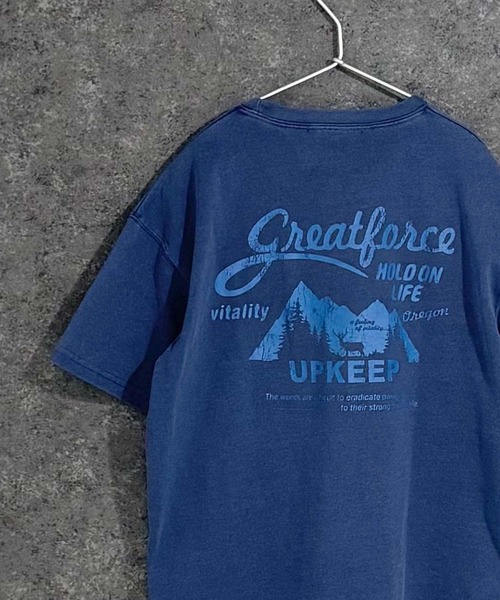 THE CASUAL（カジュアル）の「ピグメント染め　オーバーサイズ　バックプリント　半袖　Tシャツ（Tシャツ/カットソー・キッズ・ブラック/グレー系/ダークグリーン/チャコール/ネイビー/パープル・160cm/150cm/140cm/130cm/120cm/110cm）」の13枚目の写真