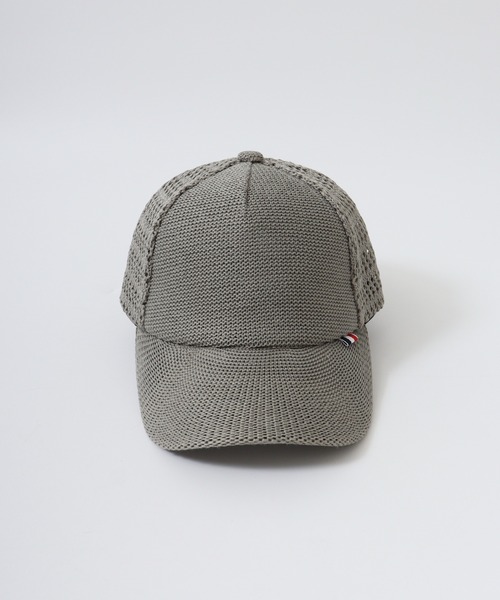 セール】MESH CAP 柄編みサーモ/ポリエステルニット メッシュキャップ