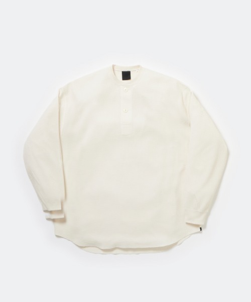 DAIWA PIER39（ダイワピア39）の「DAIWA PIER39 TECH THERMAL HENLEY L/S BE-38025（Tシャツ/カットソー・メンズ・ブラック/オフホワイト/チャコールグレー・MEDIUM/X-LARGE/LARGE/SMALL）」の9枚目の写真