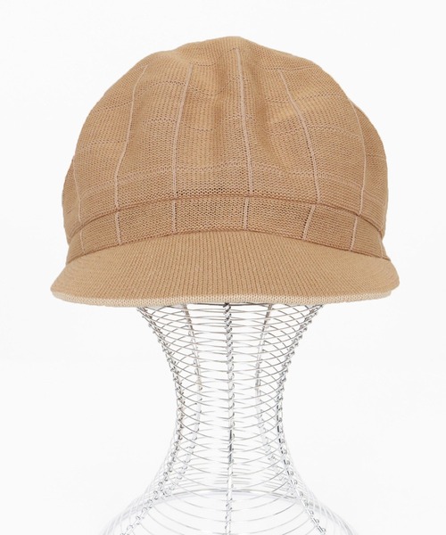 CAMBIO（カンビオ）の「mko12737-Checker Knit Thermo Casquette キャスケット（キャスケット・メンズ・ブラック/ベージュ/グレー・FREE）」の10枚目の写真