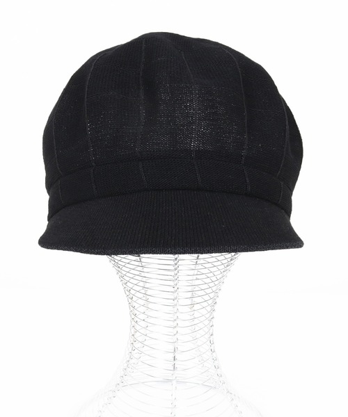 CAMBIO（カンビオ）の「mko12737-Checker Knit Thermo Casquette キャスケット（キャスケット・メンズ・ブラック/ベージュ/グレー・FREE）」の11枚目の写真