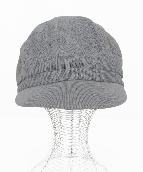 CAMBIO（カンビオ）の「mko12737-Checker Knit Thermo Casquette キャスケット（キャスケット・メンズ・ブラック/ベージュ/グレー・FREE）」の12枚目の写真