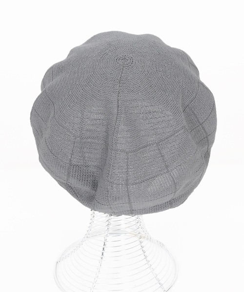 CAMBIO（カンビオ）の「mko12737-Checker Knit Thermo Casquette キャスケット（キャスケット・メンズ・ブラック/ベージュ/グレー・FREE）」の15枚目の写真