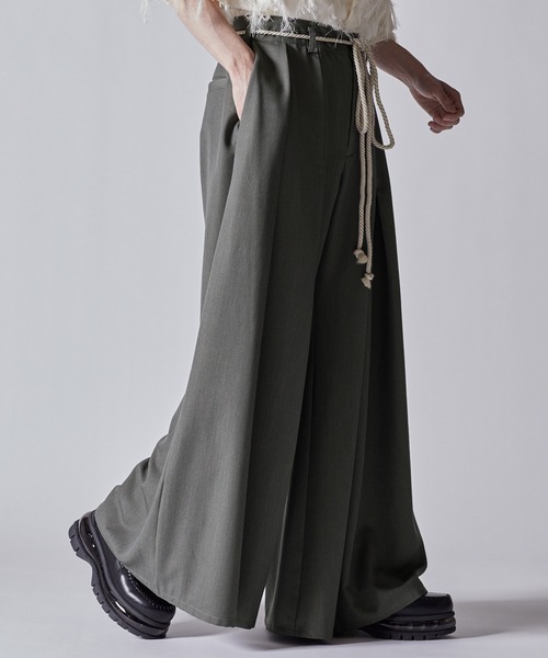CLEL】TR Loose HAKAMA Pants & Rope Belt/TRルーズ 袴パンツ