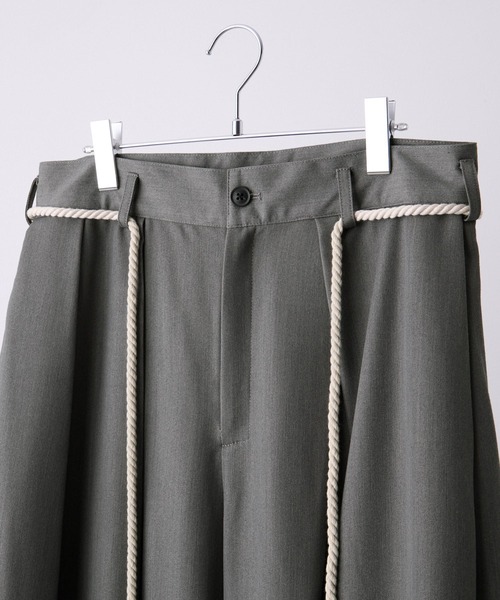 CLEL　TRルーズ 袴パンツ＆縄紐ベルト CLEL】TR Loose HAKAMA Pants & Rope Belt/TRルーズ 袴パンツ