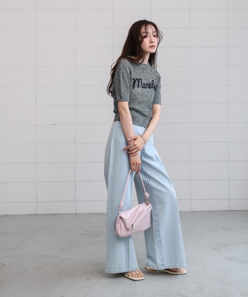 Bab（バブ）の「ZIPデザイン2WAYショルダーバッグ（ショルダーバッグ・レディース・ブラック/アイボリー/ピンク/シルバー/グリーン・ONESIZE）」の7枚目の写真