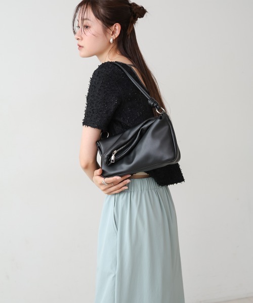 Bab（バブ）の「ZIPデザイン2WAYショルダーバッグ（ショルダーバッグ・レディース・ブラック/アイボリー/ピンク/シルバー/グリーン・ONESIZE）」の21枚目の写真