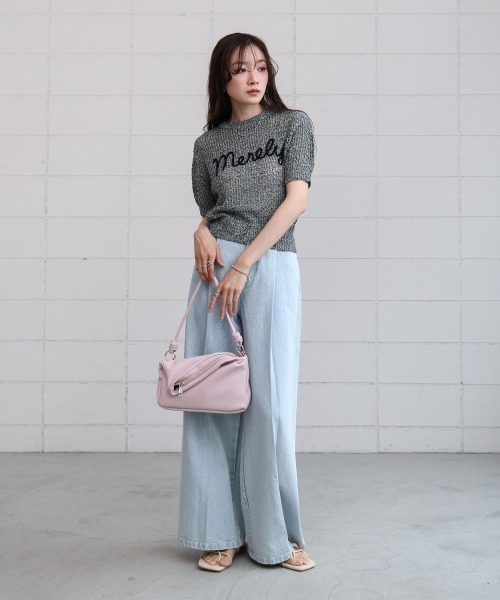 Bab（バブ）の「ZIPデザイン2WAYショルダーバッグ（ショルダーバッグ・レディース・ブラック/アイボリー/ピンク/シルバー/グリーン・ONESIZE）」の10枚目の写真