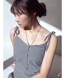 アシンメトリーパールロングネックレス