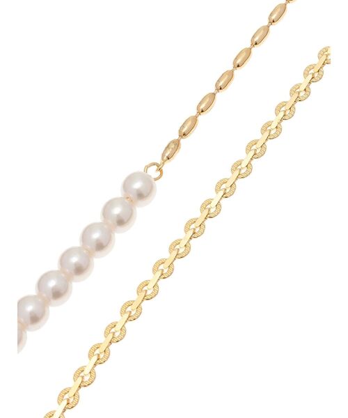 RESEXXY（リゼクシー）の「アシンメトリーパールロングネックレス（ネックレス・レディース・シルバー/ゴールド・FREE）」の8枚目の写真