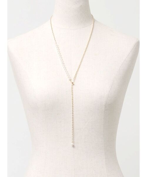 RESEXXY（リゼクシー）の「アシンメトリーパールロングネックレス（ネックレス・レディース・シルバー/ゴールド・FREE）」の10枚目の写真