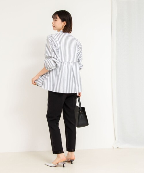 NOLLEY’S(ノーリーズ)の「ウォッシャブル裾レースパンツ(その他パンツ・レディース・ブラック/ホワイト・40/38/36/34)」の9枚目の写真