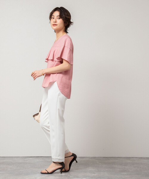 NOLLEY’S(ノーリーズ)の「ウォッシャブル裾レースパンツ(その他パンツ・レディース・ブラック/ホワイト・40/38/36/34)」の13枚目の写真
