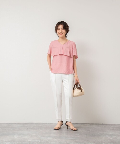 NOLLEY’S(ノーリーズ)の「ウォッシャブル裾レースパンツ(その他パンツ・レディース・ブラック/ホワイト・40/38/36/34)」の18枚目の写真