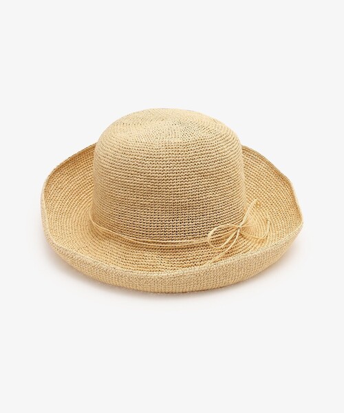 Afternoon Tea（アフタヌーンティー）の「細編みツバ広UVハット（ハット・レディース・ライトブラウン/ライトグリーン/アイボリー・ONE SIZE）」の10枚目の写真