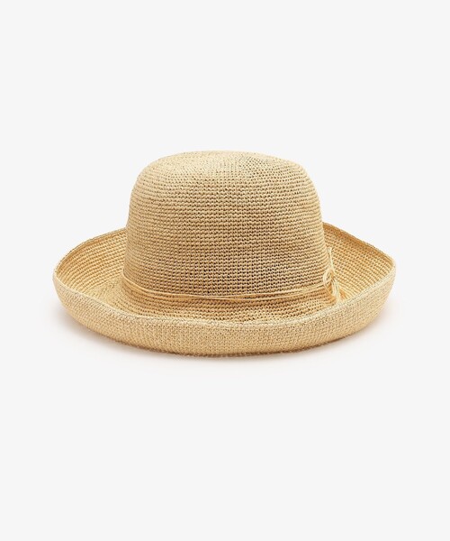 Afternoon Tea（アフタヌーンティー）の「細編みツバ広UVハット（ハット・レディース・ライトブラウン/ライトグリーン/アイボリー・ONE SIZE）」の11枚目の写真