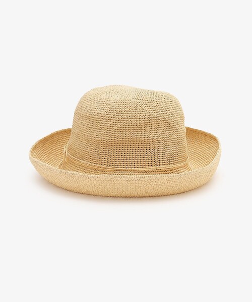 Afternoon Tea（アフタヌーンティー）の「細編みツバ広UVハット（ハット・レディース・ライトブラウン/ライトグリーン/アイボリー・ONE SIZE）」の12枚目の写真