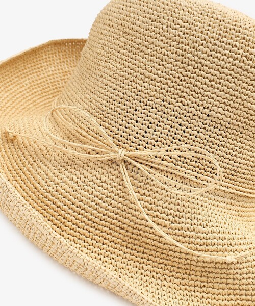 Afternoon Tea（アフタヌーンティー）の「細編みツバ広UVハット（ハット・レディース・ライトブラウン/ライトグリーン/アイボリー・ONE SIZE）」の14枚目の写真