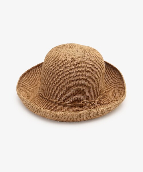 Afternoon Tea（アフタヌーンティー）の「細編みツバ広UVハット（ハット・レディース・ライトブラウン/ライトグリーン/アイボリー・ONE SIZE）」の17枚目の写真