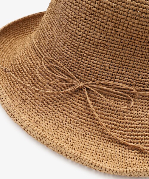 Afternoon Tea（アフタヌーンティー）の「細編みツバ広UVハット（ハット・レディース・ライトブラウン/ライトグリーン/アイボリー・ONE SIZE）」の21枚目の写真