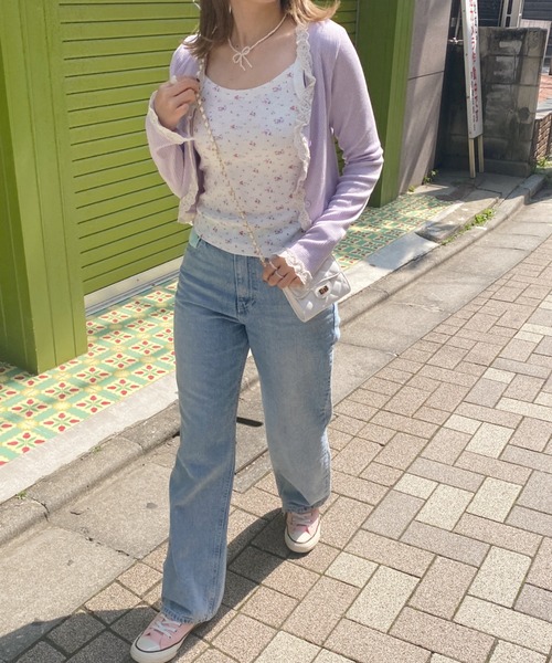 SOLLON.(ソルロン)の「レトロフラワーワッフルキャミ(キャミソール・レディース・ホワイト/クリーム/ピンク・FREE)」の22枚目の写真