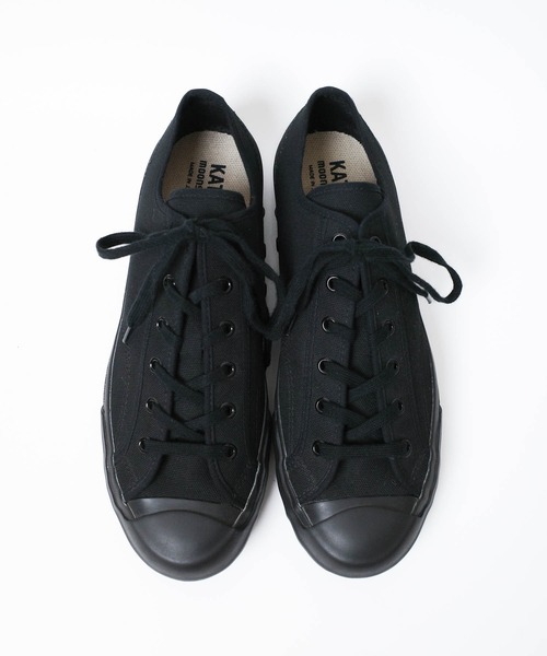 KATO`（カトー）の「【KATO'/カトー】MOONSTAR×KATO` コラボスニーカー CANVAS LOW CUT SNEAKERS キャンバス ローカット スニーカー（スニーカー・メンズ・ブラック/ホワイト・25/25.5/26/26.5）」の10枚目の写真