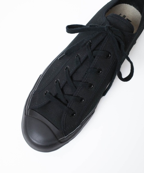 KATO`（カトー）の「【KATO'/カトー】MOONSTAR×KATO` コラボスニーカー CANVAS LOW CUT SNEAKERS キャンバス ローカット スニーカー（スニーカー・メンズ・ブラック/ホワイト・25/25.5/26/26.5）」の4枚目の写真