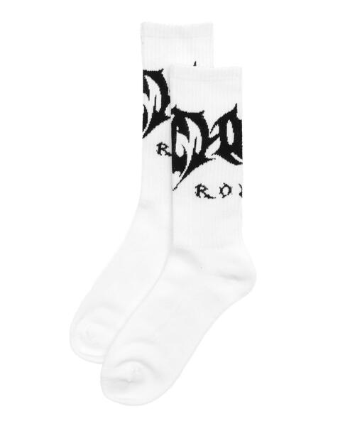 SHORT ROUND（ショートラウンド）の「SHORT ROUND/トライバルロゴソックス（ソックス/靴下・メンズ・ブラック/ホワイト/ライトグレー・FREE）」の9枚目の写真