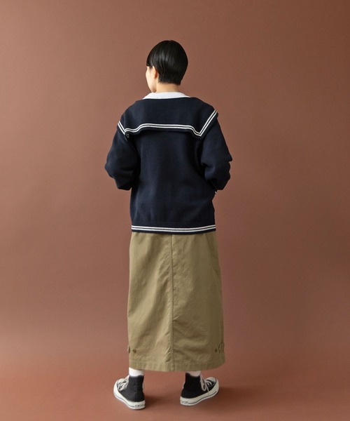 PAR ICI（パーリッシィ）の「オーガニックツイル ワークロングスカート（スカート・レディース・アイボリー/カーキ/ブラック・FREE）」の11枚目の写真