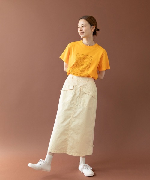 PAR ICI（パーリッシィ）の「オーガニックツイル ワークロングスカート（スカート・レディース・アイボリー/カーキ/ブラック・FREE）」の16枚目の写真