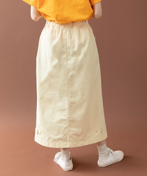 PAR ICI（パーリッシィ）の「オーガニックツイル ワークロングスカート（スカート・レディース・アイボリー/カーキ/ブラック・FREE）」の15枚目の写真