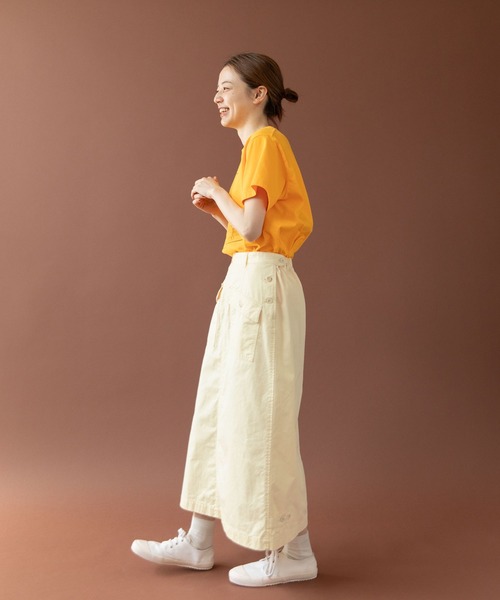 PAR ICI（パーリッシィ）の「オーガニックツイル ワークロングスカート（スカート・レディース・アイボリー/カーキ/ブラック・FREE）」の17枚目の写真