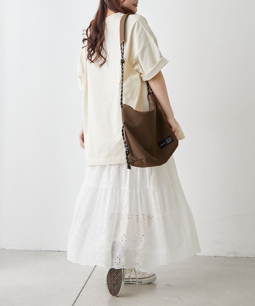 continuer de NICE CLAUP（コンティニューデナイスクラップ）の「コットンレースティアードスカート（スカート・レディース・キャメル/オフホワイト/ブラック・FREE）」の13枚目の写真