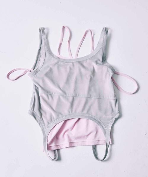led.tokyo（レッドトウキョウ）の「【led.tokyo】LAYERED TANK SET/レイヤードタンクセット（タンクトップ・レディース・レッド/グレー/アイボリー/ブラック・FREE）」の7枚目の写真