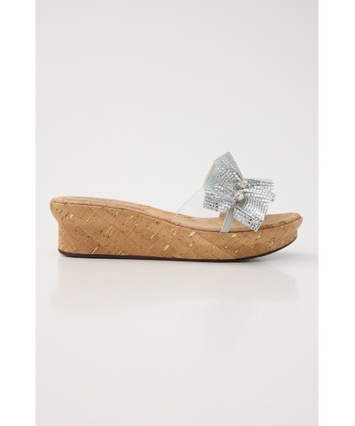 STACCATO（スタッカート）の「ﾗｯﾌﾙｽﾄｰﾝｺﾙｸﾌﾟﾗｯﾄﾌｫｰﾑ（サンダル・レディース・シルバー・22.5cm/23.0cm/23.5cm/24.0cm/24.5cm）」の4枚目の写真