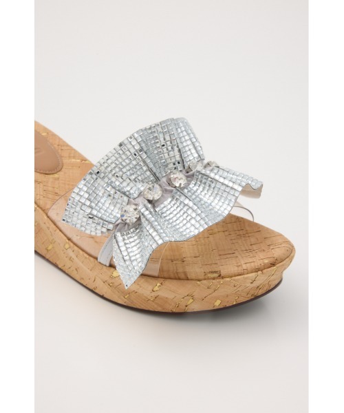 STACCATO（スタッカート）の「ﾗｯﾌﾙｽﾄｰﾝｺﾙｸﾌﾟﾗｯﾄﾌｫｰﾑ（サンダル・レディース・シルバー・22.5cm/23.0cm/23.5cm/24.0cm/24.5cm）」の7枚目の写真