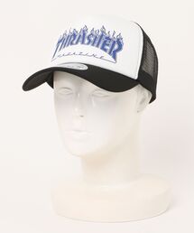 THRASHER | THRASHER/スラッシャー キャップ FLAME LOGOプリント MESH CAP 24TH-C14(キャップ)