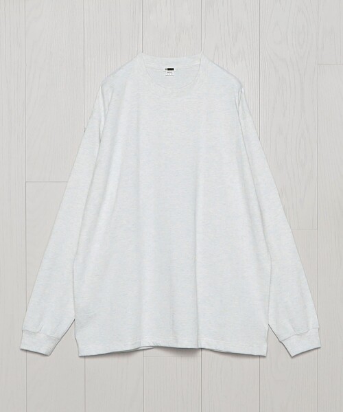 H　BEAUTY&YOUTH UNITED ARROWS（エイチビューティーアンドユースユナイテッドアローズ）の「＜H＞ハイブリッドコットン チューブ クルーネックロングスリーブ（Tシャツ/カットソー・メンズ・ネイビー/ブラック/ホワイト/ライトグレー/ブラウン系・S/M/L）」の3枚目の写真