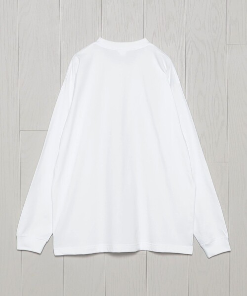 H BEAUTY&YOUTH UNITED ARROWS(エイチビューティーアンドユースユナイテッドアローズ)の「<H>ハイブリッドコットン チューブ クルーネックロングスリーブ(Tシャツ/カットソー・メンズ・ネイビー/ブラック/ホワイト/ライトグレー/ブラウン系・S/M/L)」の16枚目の写真