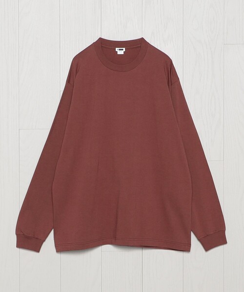 H BEAUTY&YOUTH UNITED ARROWS(エイチビューティーアンドユースユナイテッドアローズ)の「<H>ハイブリッドコットン チューブ クルーネックロングスリーブ(Tシャツ/カットソー・メンズ・ネイビー/ブラック/ホワイト/ライトグレー/ブラウン系・S/M/L)」の22枚目の写真