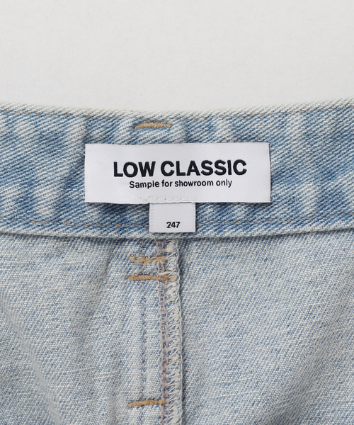 LOW CLASSIC/ロウ・クラシック】BELTED HIGH WAIST DENIM SKIRT