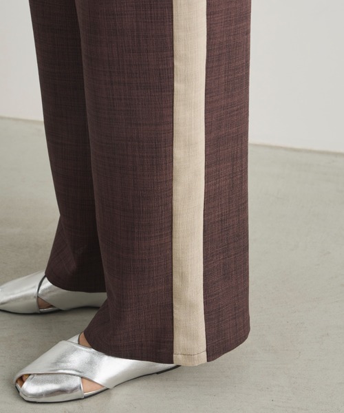 CULLNI ラインパンツ CULLNI（クルニ）の「22-AW-005 / Double Satin Zip Hem Slim