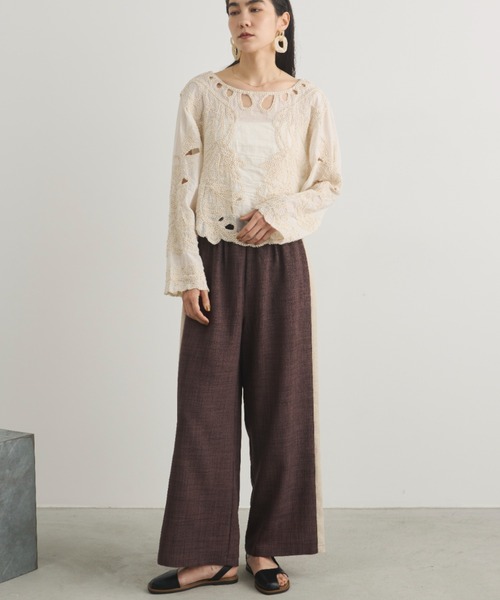 niuhansのPyjamaライン　リネンパンツ niuhans Pyjama Comfort Safilin Linen Pants | crane